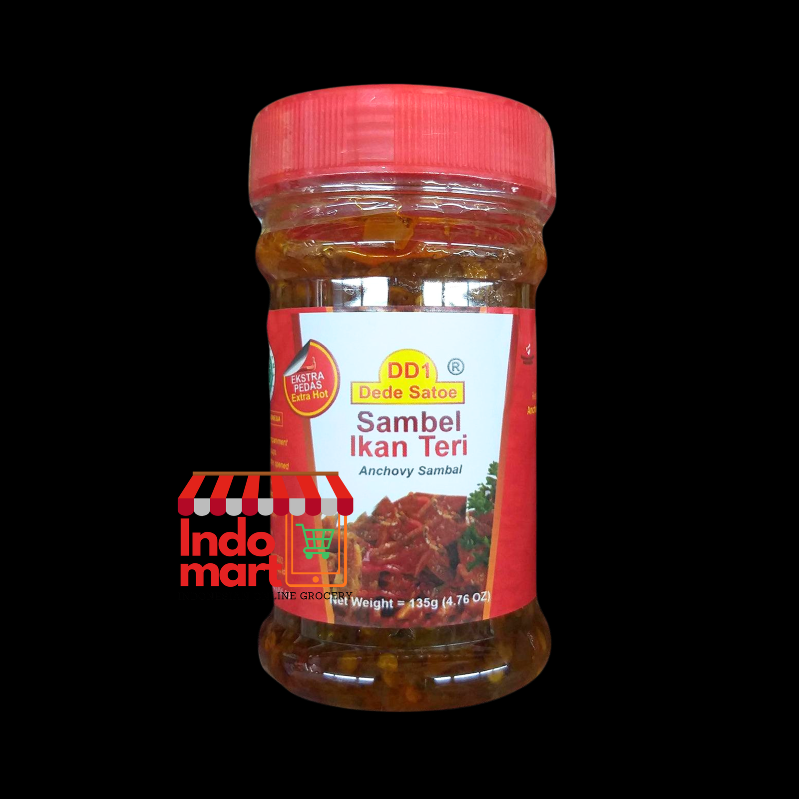 DD1 Sambal Ikan Teri / Spicy Anchovy Fish Style Chili Sauce 4.76oz