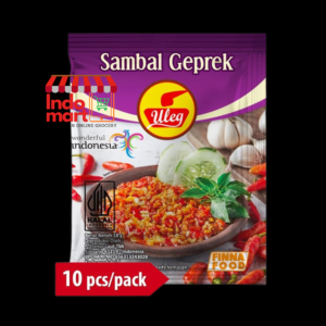FINNA ULEG Sambal Geprek / Geprek Style Chili Sauce 18g (10ct Sachet/Pouch)