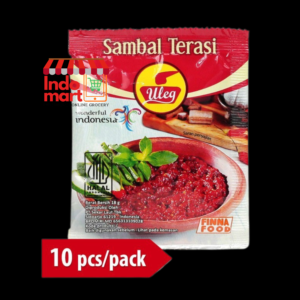 FINNA ULEG Sambal Terasi / Chili Sauce with Shrimp Paste 18g (10ct Sachet/Pouch)
