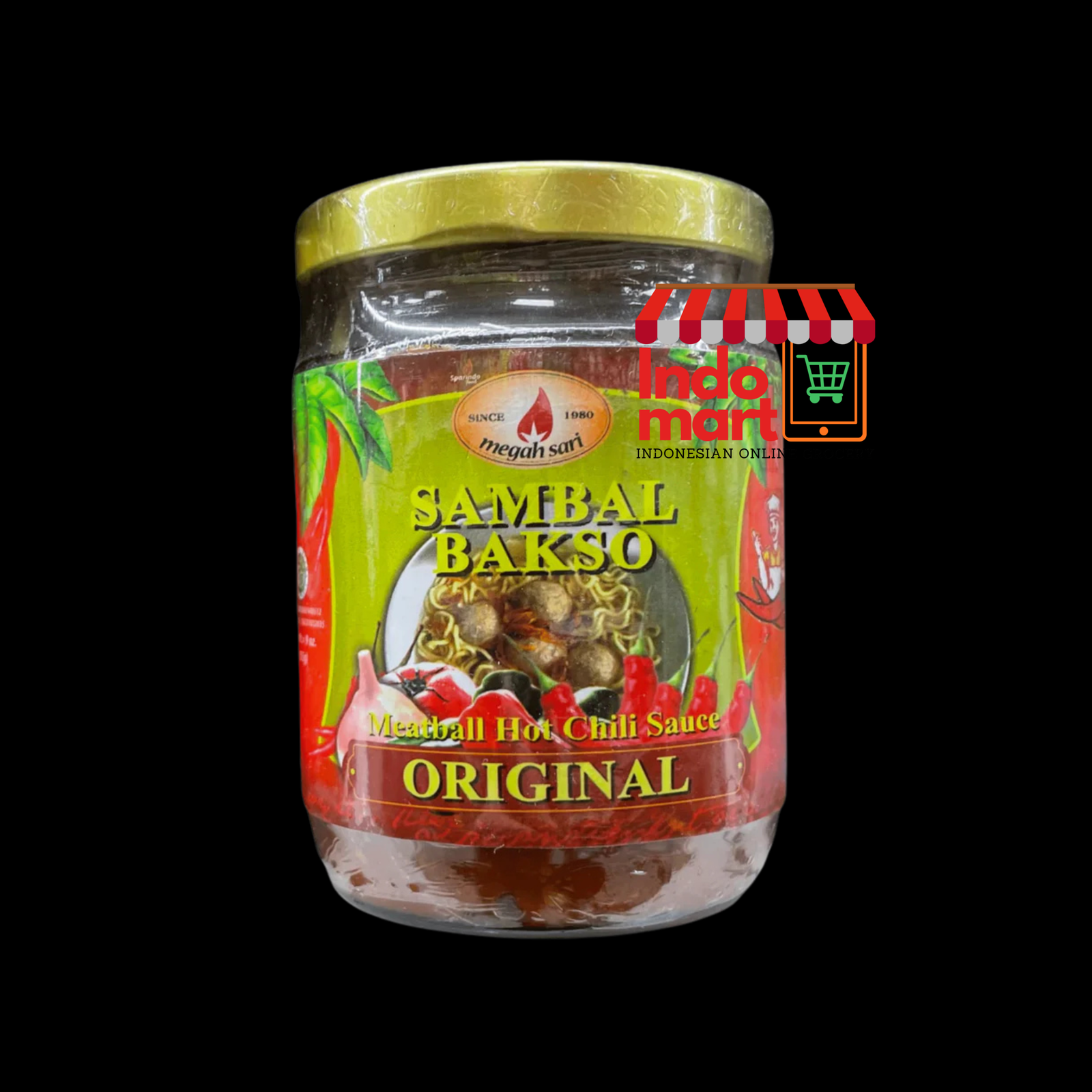 MEGAH SARI Sambal Bakso Original / Chili Sauce for Meatball Soup Original 8.82oz