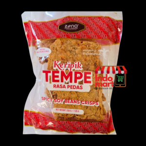 ZONA Kripik Tempe Pedas / Spicy Soybean Crackers Crispy 7.05oz